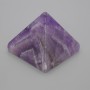 Amethyst-Naturstein-Pyramide, Souvenir, Länge ca. 38 × 38 mm, Breite ca. 33 mm