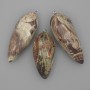 Anhänger aus Naturstein Picasso-Jaspis 56×22 mm (±)
