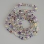 Fluorit-Granulatperlen, Durchmesser ca. 5×3 mm, Länge ca. 78 cm, auf Schnur