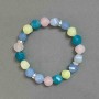 Armband assortiert mit facettierten Steinen und Metall-Einlagen