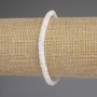 Armband aus Perlmutt-Rondellen, Durchmesser ca. 5 × 4 mm, Länge 18 cm Stretcharmband