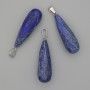 Anhänger aus Lazurit, facettierte Tropfenform 53 × 42 × 14 mm+