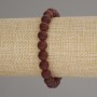 Armband aus Karneol, glatte Kugeln, Durchmesser 8 mm, Länge 18 cm, Stretch