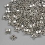 Perlenkappe aus Metall, silberfarben, Durchmesser 7×1 mm ± Loch Ø ca. 1,5 mm ± Verpackung 20 g (~159 Stück)