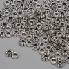 Silberfarbener Anhänger, Durchmesser 7×4,5 mm, Loch in der Öse 1,5 mm, Verpackung 84 Stück+