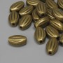Bronzene Einlagenperle, Metallfarbe Bronze, Durchmesser 10×7 mm ± Lochdurchmesser ca. 1,8 mm ± Verpackung 25 Stück