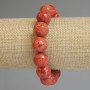 Armband aus Schwammkoralle, glatte Kugeln 14 mm, Länge ca. 18 cm, Stretcharmband