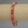 Armband aus Achat, facettierte Würfel, Maße 7×7 mm, Länge 18 cm, Stretch