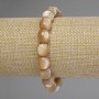 Armband aus Perlmutt, Barrel-Perlen, Durchmesser 10×9 mm, 5 mm ±, Länge 18 cm, elastisch