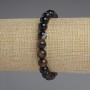 Achat-Armband, glatte Kugeln, Durchmesser ca. 8 mm, Länge ca. 18 cm, Stretch