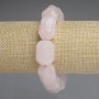 Armband Rosenquarz facettiert 20×15 mm ±, Länge ca. 18 cm ±, elastisch