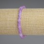 Armband aus Lavendel-Amethyst, facettierte Würfel, Durchmesser ca. 5×5 mm, Länge ca. 18 cm, Stretch