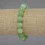 Armband aus Chrysoprase (Olivin) glatte Kugeln, Durchmesser ca. 10 mm, Länge 18 cm Stretch