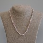 Kette aus Jadeit, facettierte Würfel, 5×5 mm, Länge ca. 50 cm, mit Verschluss