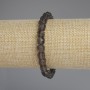 Armband aus Rauchtopas, facettierte Würfel, Durchmesser ca. 7 x 7 mm ±, Länge 18 cm ±