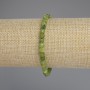 Armband aus kanadischem Jadeit, facettierter Würfel, Durchmesser ca. 4,5 × 4,5 mm, Länge ca. 18 cm