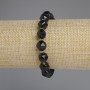 Armband aus natürlichem Achat, facettierte Perlen, Durchmesser ca. 10×9 mm, Seed-Beads 3 mm ±, Länge 18 cm +