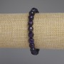Armband aus facettiertem Amethyst, Kugeldurchmesser ca. 8 mm, Länge ca. 18 cm, elastisch