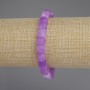 Armband Lavendel-Amethyst Würfel, Durchmesser 7 mm+, Länge ca. 18 cm, Stretch-Armband