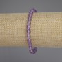 Amethyst-Armband, facettierte Kugeln, Durchmesser ca. 6 mm, Länge ca. 18 cm, Stretcharmband