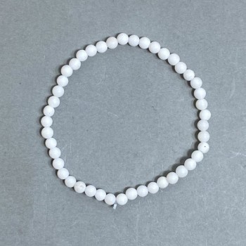 Achat-Kugelarmband, Durchmesser ca. 4 mm, Länge ca. 18 mm, auf Stretch-Basis