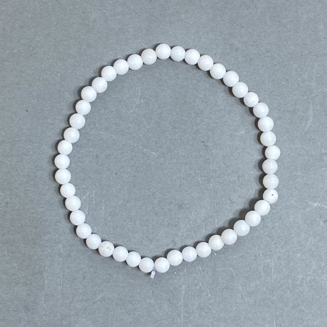 Achat-Kugelarmband, Durchmesser ca. 4 mm, Länge ca. 18 mm, auf Stretch-Basis