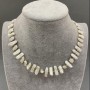 Choker – Halskette aus Barockperlen 13–17 × 5–8 mm ±, Länge 40 cm + 5 cm Verlängerungskette