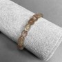 Armband aus Rutilquarz (Haarquarz), facettierte Perlen, Durchmesser 8–10×6–8 mm ±, Länge 18 cm +