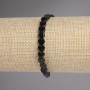 Rauchquarz-Herzarmband 6 mm, Länge ca. 18 cm, Stretch