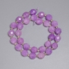 Perlen Lavendel-Amethyst facettierte Körnerperlen 10×9 mm ±, Seed-Beads 3 mm ±, Länge ca. 36 cm ± auf der Schnur