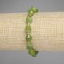 Armband aus Jadeit, facettierte Körner, Durchmesser 10×8 mm ±, Rocailles 3 mm ±, Länge 18 cm ±, elastische Schnur