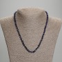 Kette aus Sodalit, facettierte Würfel, Durchmesser 4,5×4 mm, Länge 45 mm ±, mit Verschluss