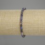 Armband aus Sodalit, facettierte Kugeln 4 mm ±, Länge 18 cm +