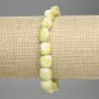 Armband aus Jadeit, facettiert, Durchmesser 9–10×8 mm, Länge ca. 18 cm, Stretch-Armband