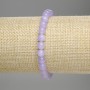 Armband aus Lavendel-Amethyst, glatte Kugel, Durchmesser 6 mm, Länge ca. 18 cm, Stretcharmband