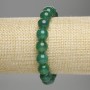 Achat-Armband mit glatten Kugeln, Durchmesser ca. 10 mm, Länge 18 cm, Stretch