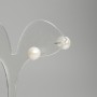 Ohrstecker mit Süßwasserperlen, Durchmesser 8 mm+