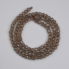 Rauchtopas-Perlen, facettierte Kugeln 4 mm ±, Länge ca. 35 cm ± auf der Schnur