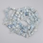 Aquamarin-Chips, Durchmesser 7–12 × 2–5 mm, Länge ca. 78 cm auf Faden
