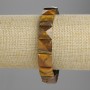 Armband aus Tigerauge, facettierte Glieder 12 × 12 mm, Länge ca. 18 cm, Stretch