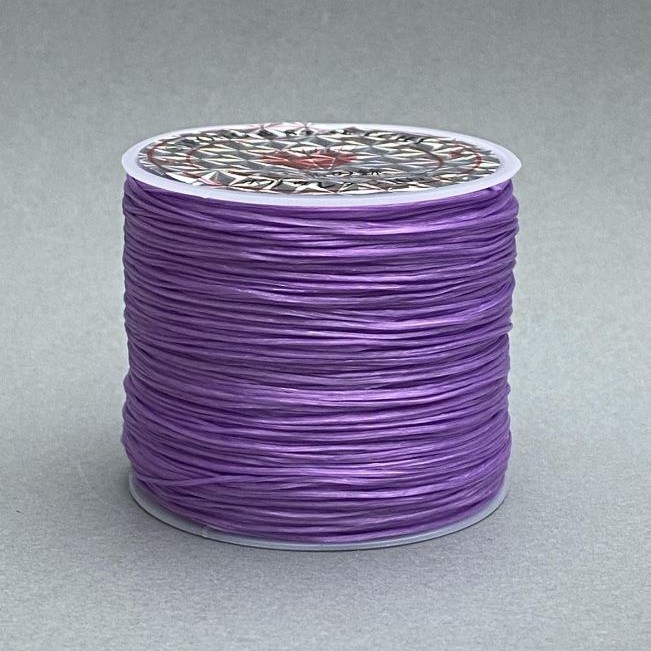 Elastikband für Bastelarbeiten, Spule, Farbe hellviolett, Länge 30 m +