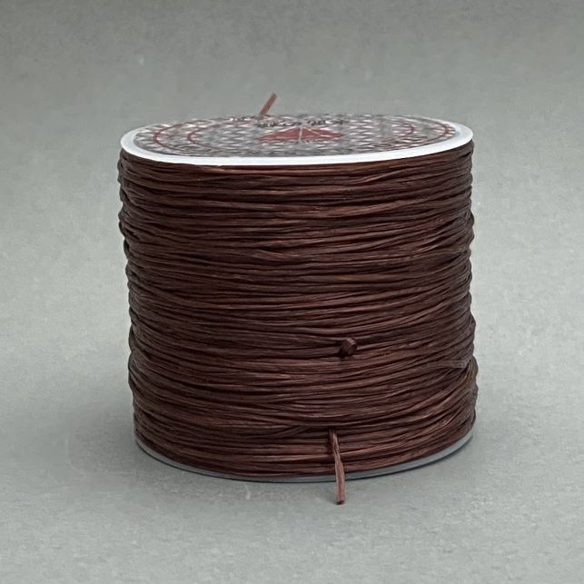 Elastikband für Handarbeiten, Spule, Braun, Länge 30 m +