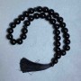 Gebetsketten aus Achat, natürlicher Stein, glatte Kugeln, Durchmesser ca. 12 mm, 33 Perlen
