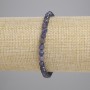 Armband aus Saphir, facettierte Kugeln 5 mm, Länge ca. 18 cm, Stretcharmband