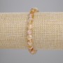 Armband Citrin, natürlicher Stein, facettierte Perlen, Durchmesser 7×6 mm, Länge ca. 18 cm, Stretcharmband