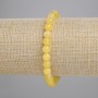 Armband aus natürlichem Citrin, glatte Kugeln Ø ca. 6,5 mm, Länge ca. 18 cm (Stretch)