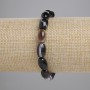 Armband aus Achatkörnern, Maße 12×8 mm, Länge ca. 18 cm, Stretch