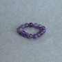 Amethyst-Armband, glatte Kugel, Ø ca. 4 mm, Stretch-Faden
