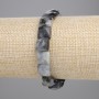 Armband Falkenauge facettiert, quadratisch, Größe 9–10 × 9–10 mm ± (Stretch), Länge 18 cm+