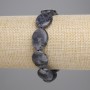 Armband Labradorit, oval, Durchmesser ca. 19×15 mm, Länge ca. 18 cm, elastisch